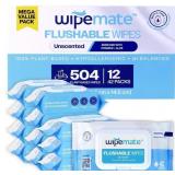 $40 Wipemate ULTRA Flushable Butt Wipes, Soothing