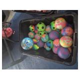 $24 Assortment of balls and water soker balls pick