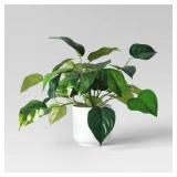 $10 Pothos Artificial Plant in White Pot - Room Es