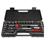 $21 52-Piece Drive Socket Set - 1/4, 3/8 and 1/2 S