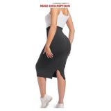 $8 Women Pencil Skirts Below Knee Tummy Control Hi