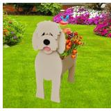 $28 Golden Doodle Dog Planter Plant Pots,Cute Dog