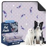 $10 WanpeeGoo Washable Pee Pads for Dogs, 2Pack Re