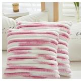 $10 Tie Dyed Striped Throw Pillow Covers 18x18 Inc