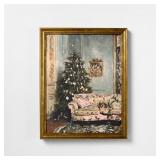 $30 11'x14' Moody Christmas Scene Framed Wall Art