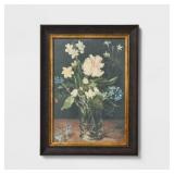 $25 12' x 16' Floral Cotton Canvas Framed Wall Art