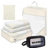 $17 Compression Packing Cubes for Suitcases Packin