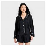 $35 Women's Luxury Collection Satin Notch Collar L