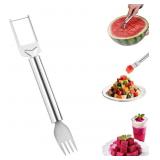 $4 2-in-1 Stainless Steel Fruit Cutter, Watermelon