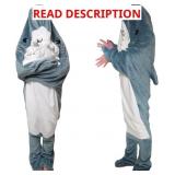 $37 Shark Blanket Cosplay Animal Shark Sleeping Ba