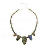 $135 Jay King Labradorite Sterling silver Necklace
