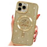 $15 for iPhone 11 Pro Magnetic Glitter Clear Case,