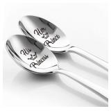 $8 XQLZY Her Prince His Princess Funny Spoon Gift