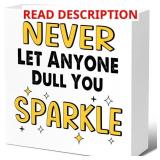 $9 LVQHI Inspirational Wood Block Signs,Never Let