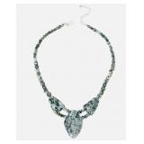 $165 Jay King Sterling Silver Multicolor Moss Agat