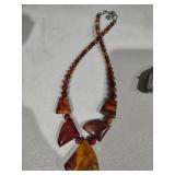 $120 Jay King Madagascar Flower Stone Necklace