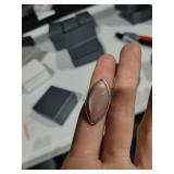 $55 Colleen Lopez GEMS ELONGATED MARQUISE peach mo