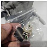 $48 Radiance by absolute warpped snake ring Goldst