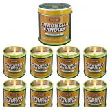 $17 Citronella Candle 9 Pack, 3 oz Jar Candles, In