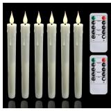 $14 Taper Candles Battery Operated, 6 Pack Led Tap