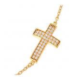 $60 Absolute by KMF CROSS INFINITY NECKLACE Goldto