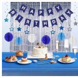 $18 Birthday Decor: Banner, Balls, Stars