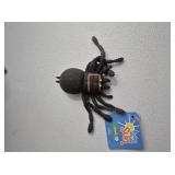 $9 Rubber squishy spider black