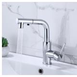 $59 HUAHUALALA Swivel Faucet for Bathroom Sink,Bru