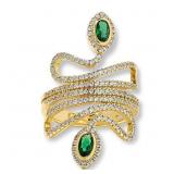 $48 ABSOLUTE WRAPPED SNAKE RINg GoLDToNe size 7