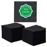 $18 Perfectware 2 Ply Black Beverage Napkins 300 C