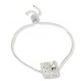 $130 Herkimer Princess Cut Sterling Silver S Brace