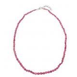 $140 COLLEEN LOPEZ Gems Pink Bead Necklace 18' + 2