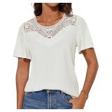 $11 GRACE KARIN Women's Ruffle Sleeve Lace Floral