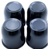 $28 4 Push Through Black Wheel Center Caps for Tra