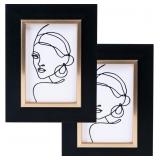 $20 ArtbyHannah 4x6 Inch Picture Frames, Modern Ba