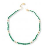 $75 Colleen Lopez Greenn Quartz & Pearl Necklace