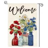 $14 Patriotic 4th of July Garden Flag 12x18 Inch S