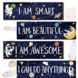 $9 Yookeer 4 Pcs Space Room Decor for Kid Boy Oute