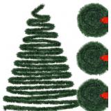$15 3 Pack Total 49.2 Ft Christmas Garland Decorat