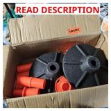 $30 VEVOR 2 Pack Traffic Delineator Posts, 34 in T