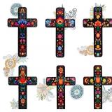 $12 Nicime 6PCS Wood Cross Decor, Small Size
