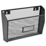 $19 Lorell, Black Mesh Wire Wall Pocket, 1 Each, B