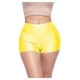 $24 Shiny Shorts High Waist Hotpants Stretch Light