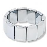 $45 KALIFANO 20X30 HEMAtite stretch BRaCLET Size s