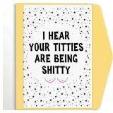 $10 Titties Are Being Shitty Card Breast Cancer Ca