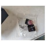 $90 jay king Round rose quartz sterling silver nec