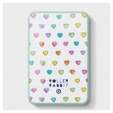 $30 Disco Hearts Wave 5000mAh Power Bank White/Tea