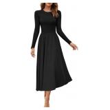 $41 VAFFUL Women's Long Dress Maxi Dresses High Ne