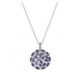 $140 Colleen Lopez Lolite Round cluster Pendant Ne