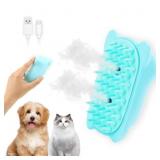 $6 Steam Brush 3 in 1 for Shedding Grooming, Recha